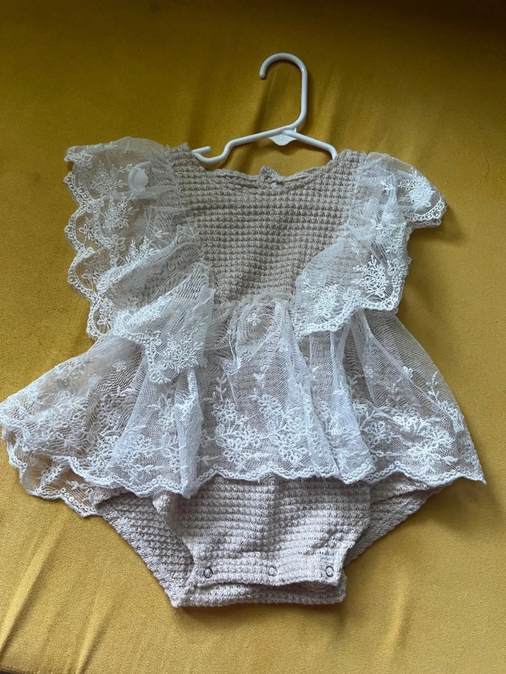Ruffled sleeveless romper